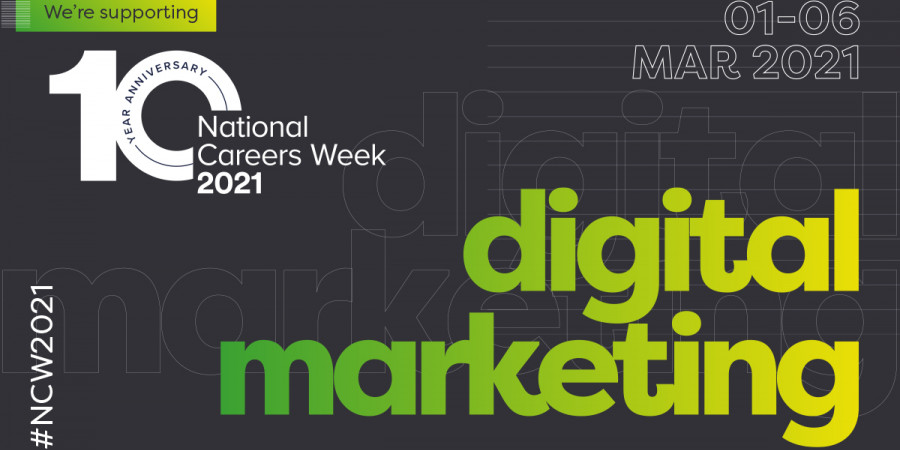 National careers week digital marketing graphic