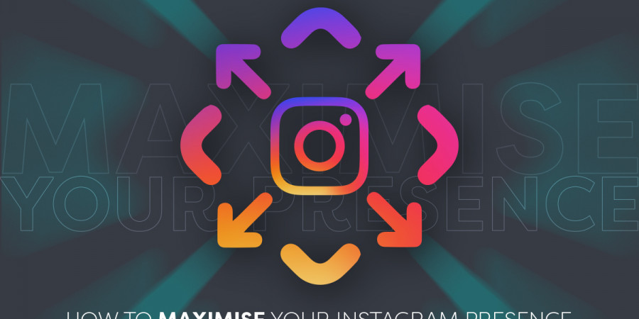 Click branded graphic with the worlds "How to maximise your Instagram presence"